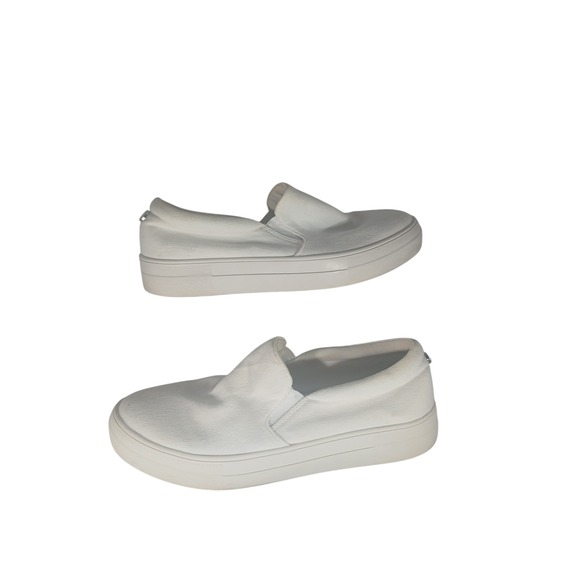 Steve Madden Shoes - Steve Madden Gills-C Slip On Sneakers 9M White Canvas Platform Casual Shoes